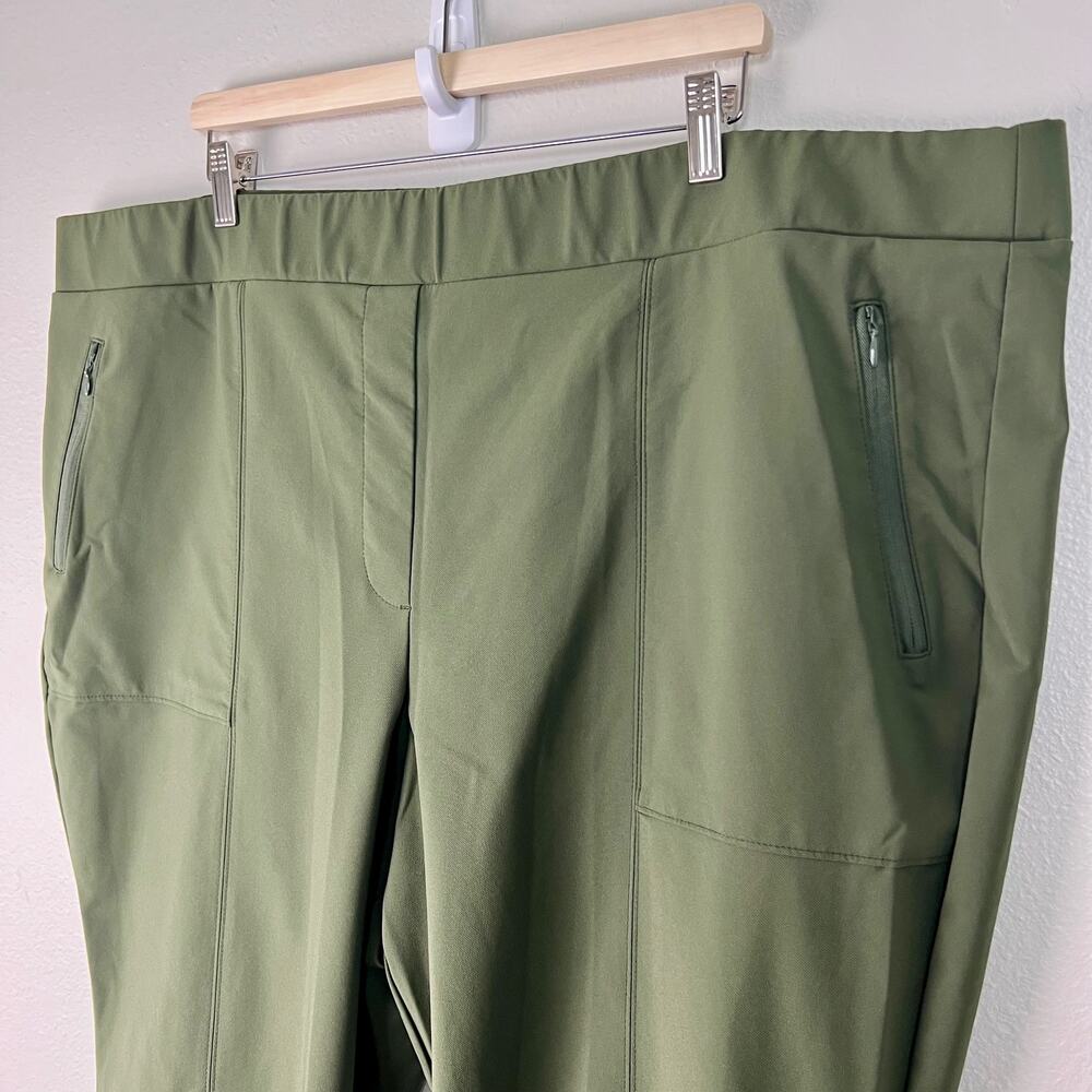 Lane Bryant On The Go Slim Ankle Pant Sz.‎ 28 Forrest Night Green - Picture 2 of 5
